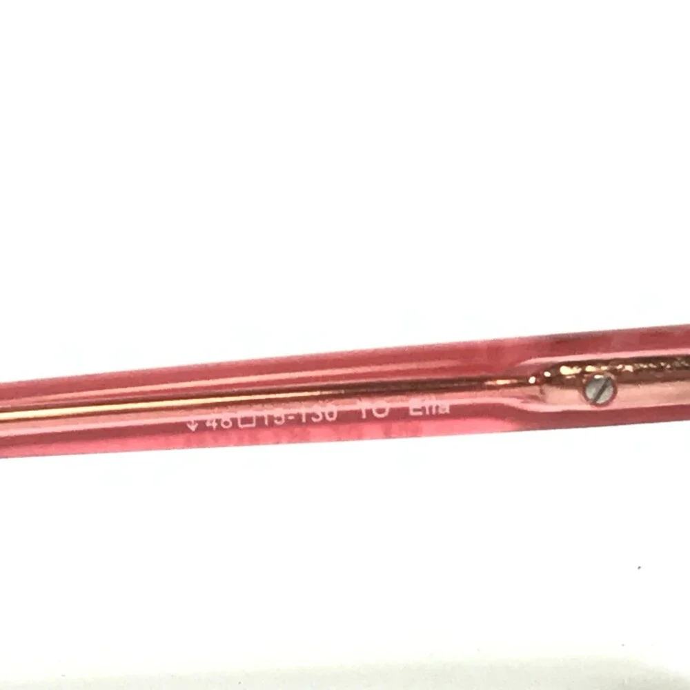 Lilly Pulitzer Eyeglasses Frames Ella TO Brown Pink Cat Eye Full Rim 48-15-130